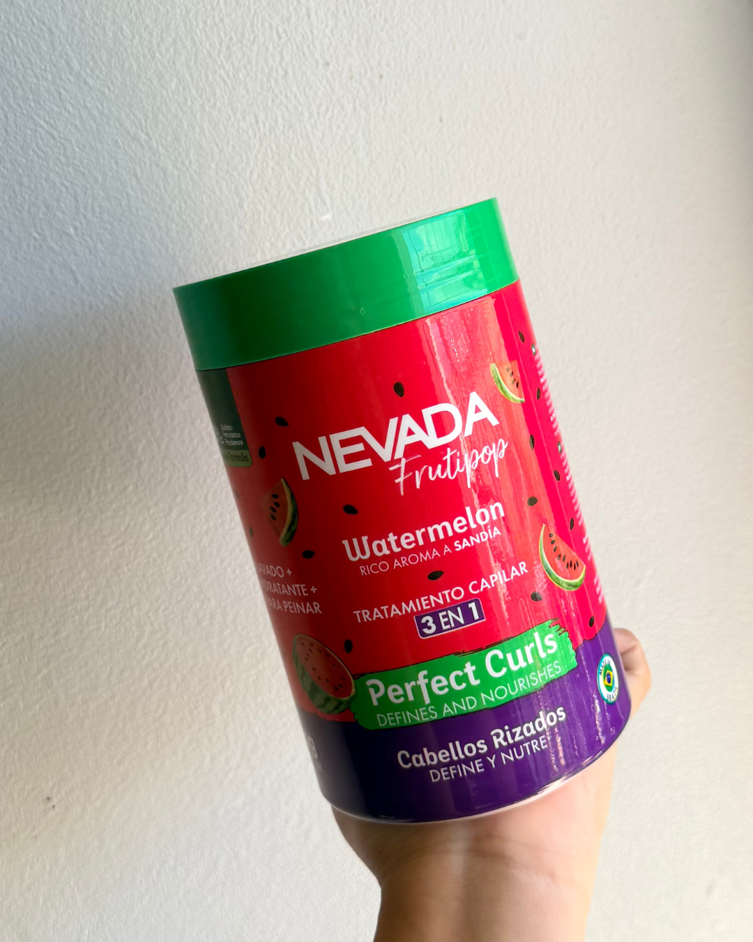 Nevada Mascarilla 3 en 1 Cabello Rizado Sandia 1kg