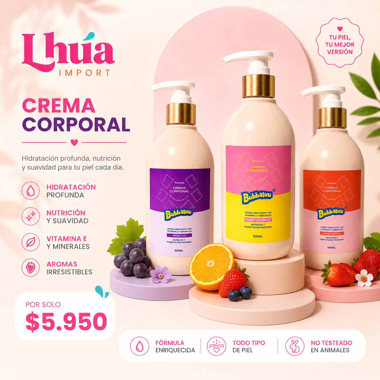 Bubbaluu Crema Hidratante Corporal