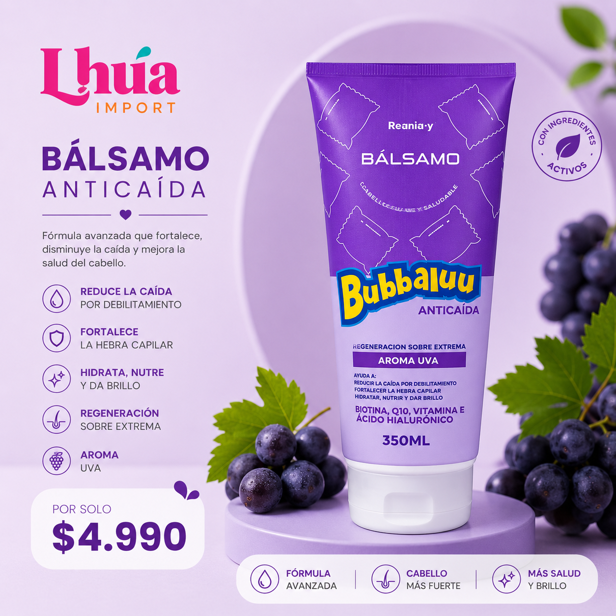 Bubbaluu Balsamo (Acondicionador)  350ml